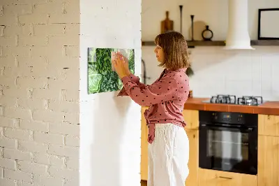 Magnetic wall board with green vegetables design