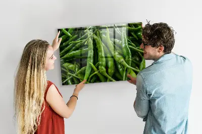 Green pepper magnet board