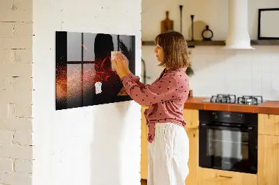 Magnetic wall board Chili peppers
