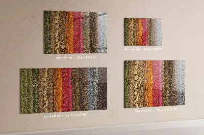 Magnetic Glass Dry Erase Board with Rows of Spices Design