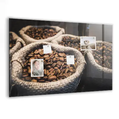 Coffee bean magnetic board