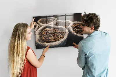 Coffee bean magnetic board
