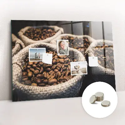 Coffee bean magnetic board