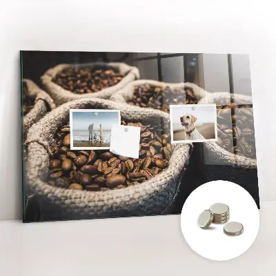 Coffee bean magnetic board