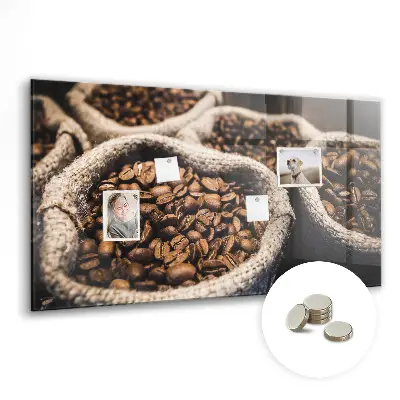 Coffee bean magnetic board