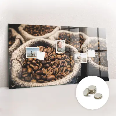 Coffee bean magnetic board