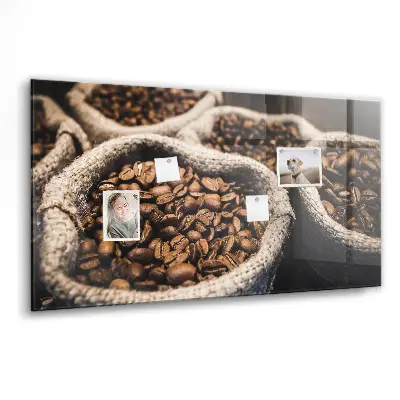 Coffee bean magnetic board