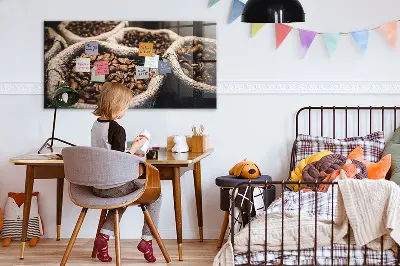 Coffee bean magnetic board