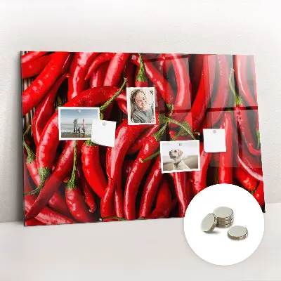 Magnetic wall board Hot peppers
