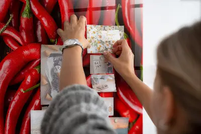 Magnetic wall board Hot peppers