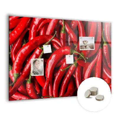 Magnetic wall board Hot peppers