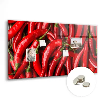 Magnetic wall board Hot peppers