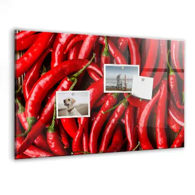 Magnetic wall board Hot peppers