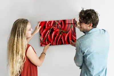 Magnetic wall board Hot peppers