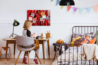 Magnetic wall board Hot peppers