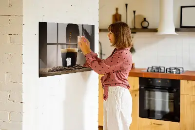 A cup of coffee magnet board