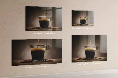 A cup of coffee magnet board
