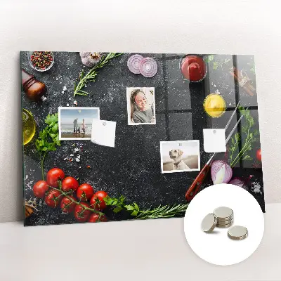 Magnet board Vegetables on the counter