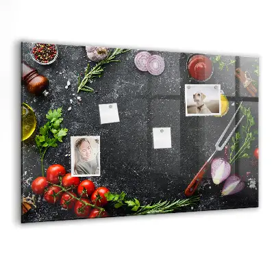 Magnet board Vegetables on the counter