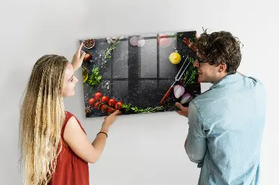 Magnet board Vegetables on the counter