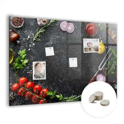 Magnet board Vegetables on the counter