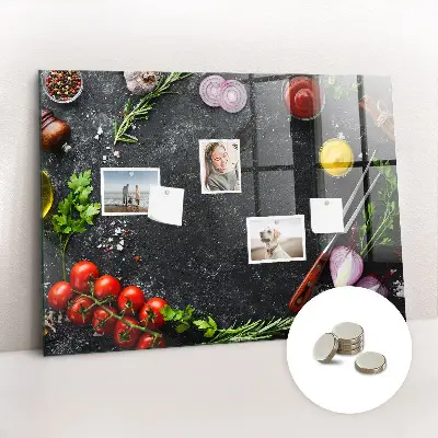 Magnet board Vegetables on the counter