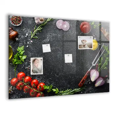 Magnet board Vegetables on the counter