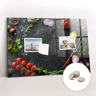 Magnet board Vegetables on the counter