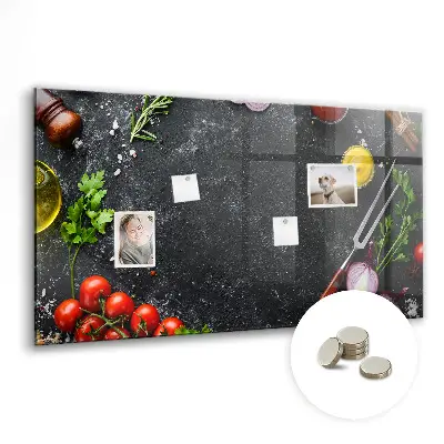 Magnet board Vegetables on the counter