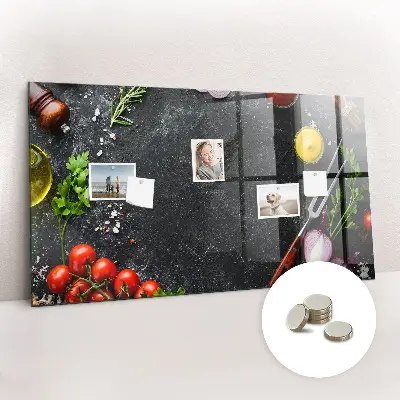Magnet board Vegetables on the counter