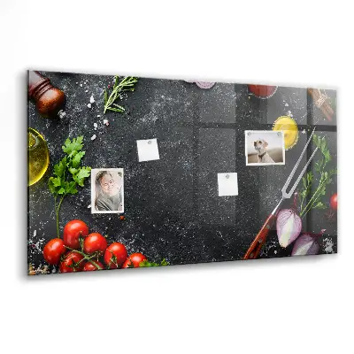 Magnet board Vegetables on the counter