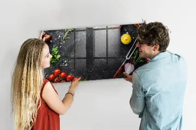 Magnet board Vegetables on the counter