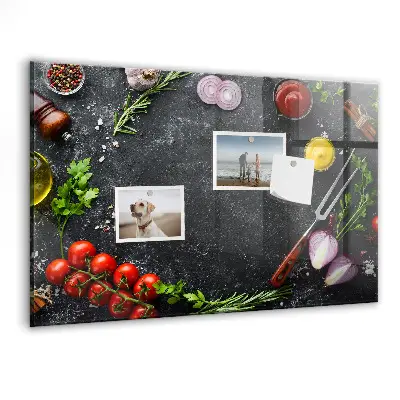 Magnet board Vegetables on the counter
