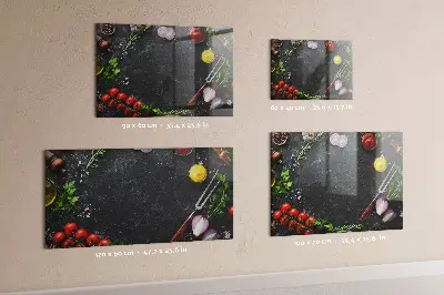 Magnet board Vegetables on the counter