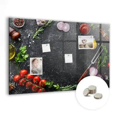 Magnet board Vegetables on the counter