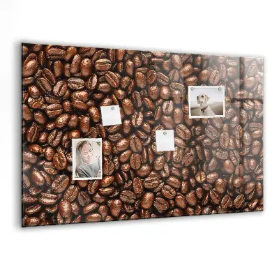 Coffee Beans Magnetic Glass Dry Erase Board