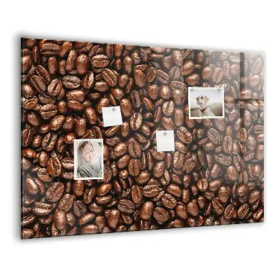 Coffee Beans Magnetic Glass Dry Erase Board