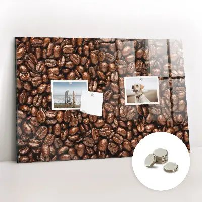 Coffee Beans Magnetic Glass Dry Erase Board