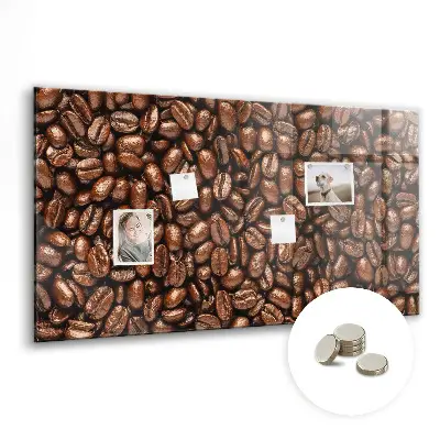 Coffee Beans Magnetic Glass Dry Erase Board
