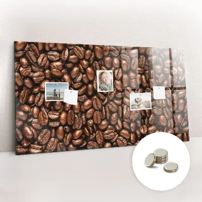 Coffee Beans Magnetic Glass Dry Erase Board