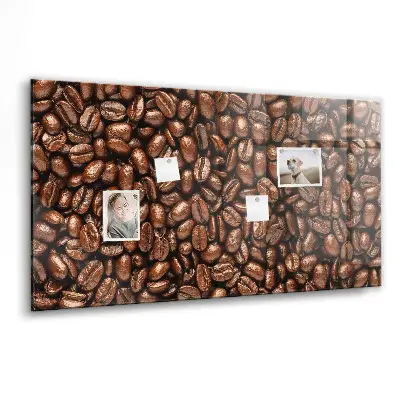 Coffee Beans Magnetic Glass Dry Erase Board