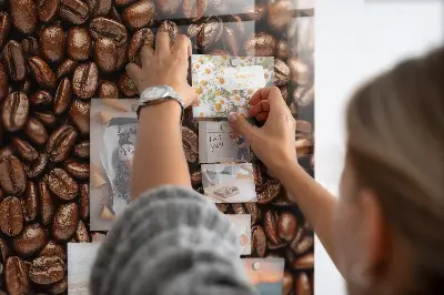 Coffee Beans Magnetic Glass Dry Erase Board