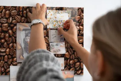 Coffee Beans Magnetic Glass Dry Erase Board