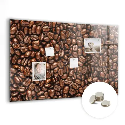 Coffee Beans Magnetic Glass Dry Erase Board
