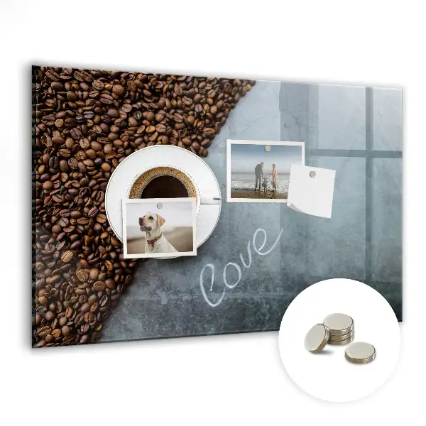 A Cup of Coffee magnetic wall board