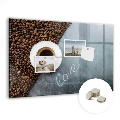 A Cup of Coffee magnetic wall board