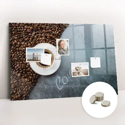 A Cup of Coffee magnetic wall board