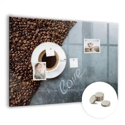 A Cup of Coffee magnetic wall board