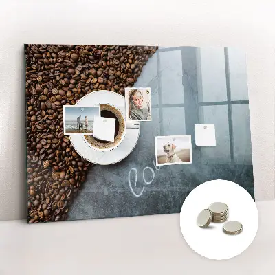 A Cup of Coffee magnetic wall board