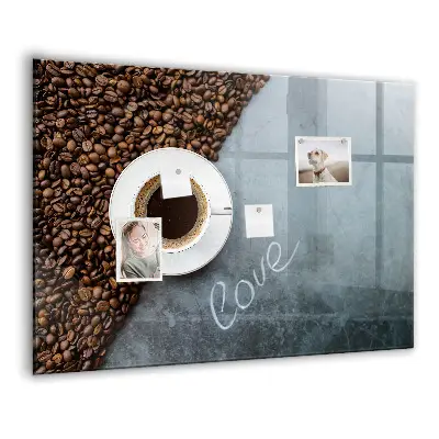 A Cup of Coffee magnetic wall board
